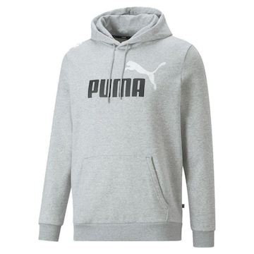 Blusão de Moletom Com Capuz Puma Ess Plus Big Logo - Masculino