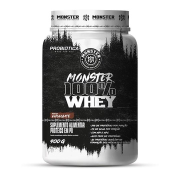 Whey Protein Probiótica Monster 100% - 900G - Chocolate
