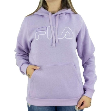 Blusão de Moletom com Capuz Fila Canguru Basic Outline - Feminino