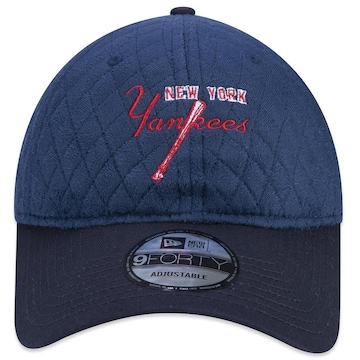 Boné Aba Curva New Era 9Forty Desestruturado Mlb New York Yankees Core - Strapback - Masculino