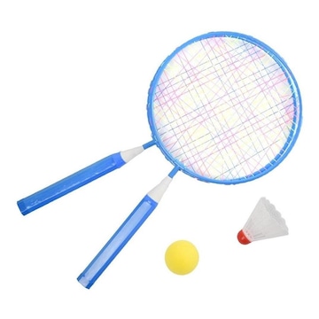 Kit De Badminton Infantil Com Raquete, Bolinha E Peteca