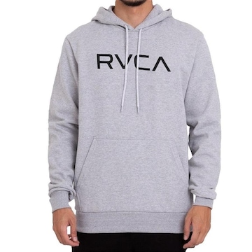 Blusão de Moletom com Capuz RVCA Canguru Big Plus Size - Masculino