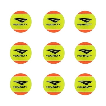 Kit 9 Bola des Beach Tennis Penalty Itf Approved