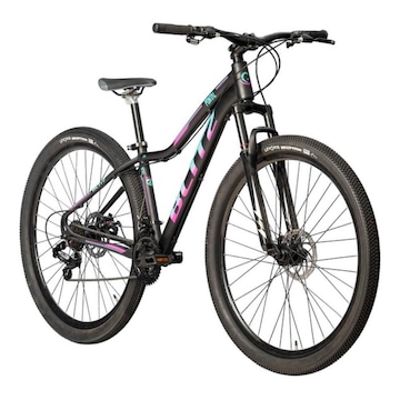 Bicicleta Aro 29 Blitz Pontal MTB Alumínio Freio a Disco Câmbio Importado 21V Feminina