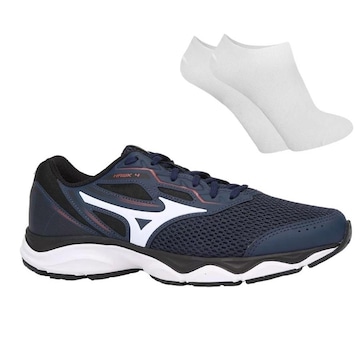 Kit Tênis Mizuno Wave Hawk 4 + Meia - Masculino