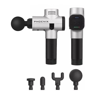 Massageador Elétrico Gun Phoenix Tipo Hypervolt - Bivolt