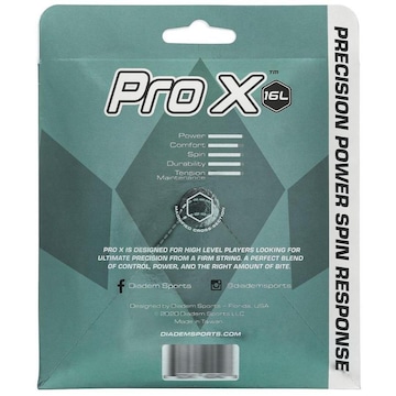 Corda para Raquete de Tênis Diadem Pro X 16L 1.25Mm - Set Individual