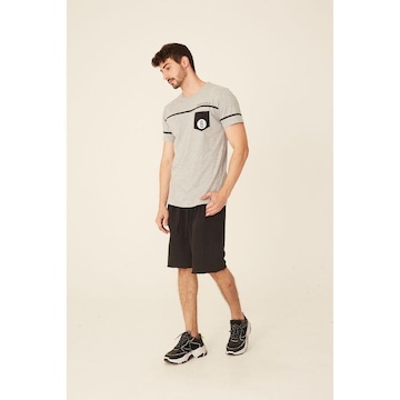 Camiseta NBA Estampada Pocket Brooklyn Nets Casual - Masculina