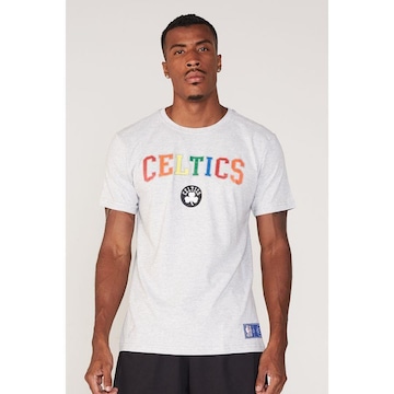 Camiseta NBA Estampada Boston Celtics Casual - Masculina