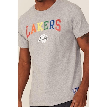 Camiseta NBA Estampada Los Angeles Lakers Casual - Masculina