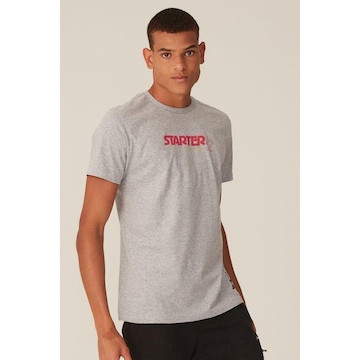 Camiseta Starter Estampada Cinza Mescla - Masculino