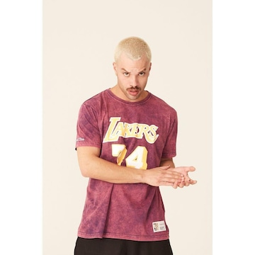 Camiseta Mitchell & Ness Estampada Los Angeles Lakers Shaquille O''''Neal - Masculina