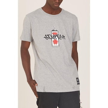 Camiseta Starter Estampada Cinza Mescla - Masculino