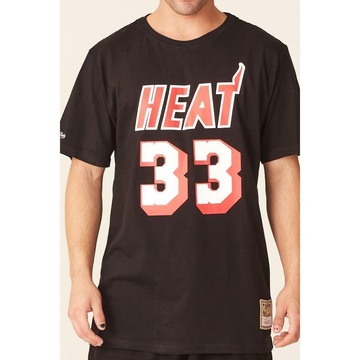 Camiseta Mitchell & Ness Especial Miami Heat Alonzo Mourning - Masculina