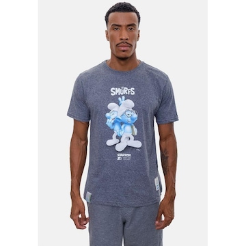 Camiseta Starter Collab Smurfs 3D - Masculina