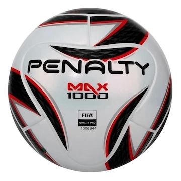 Bola de Futebol Society Penalty BR 70 Branca+Amarela+Preta - Top Radical