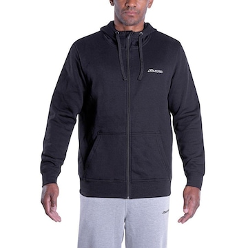 Jaqueta de Moletom com Capuz Mizuno Zipper - Masculino