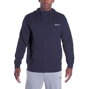 Jaqueta de Moletom com Capuz Mizuno Zipper - Masculino