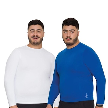 Camisas Térmica Selene Proteção Uv Plus Size - 2 Unidades - Masculina