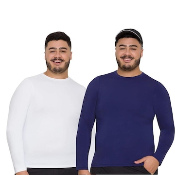 Camisas Térmica Selene Proteção Uv Plus Size - 2 Unidades - Masculina