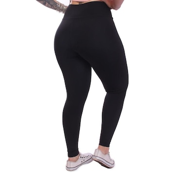 Kit Calças Legging Dellas Fit Zero Transparência Proteção Uv Academia Treino - 2 Unidades - Feminina