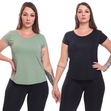 Kit Camisetas Dellas Fit Manga Curta Dry Fit Academia Treino - 2 Unidades - Feminina