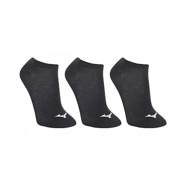 Kit de Meias Invisivel Mizuno - 3 Pares - Adulto