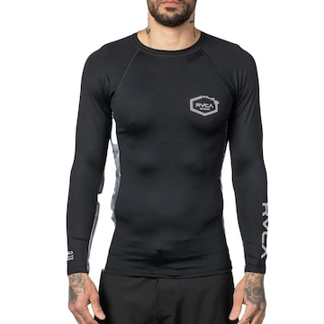 Camiseta Rvca Surf Manga Longa Island Hex Wt23 - Masculina