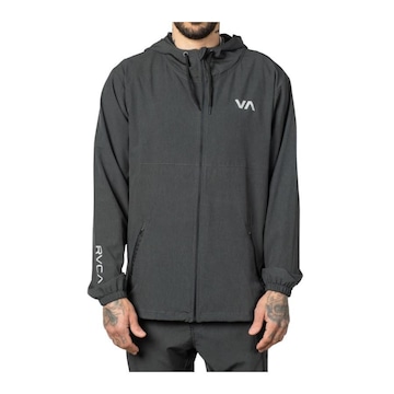 Jaqueta com Capuz Windbreak Rvca Hexstop Iv Black - Masculina