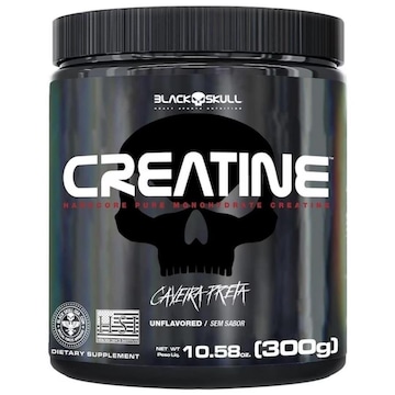 Creatiana Monohidratada 300G Black Skull Unissex Adulto