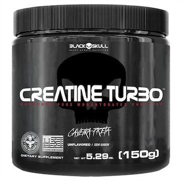 Creatina Turbo Monohidratada 150G Black Skull Unissex Adulto