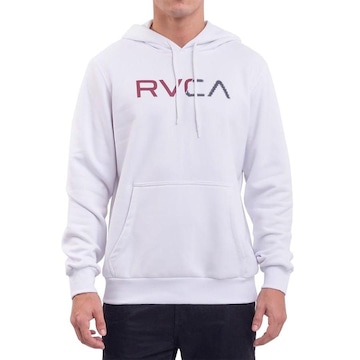 Blusão de Moletom com Capuz RVCA Scanner White - Masculino