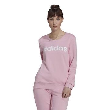 Blusão de Moletom adidas Logo Linear - Feminino