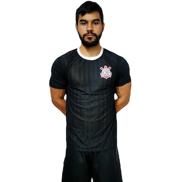 Camiseta Corinthians Oficial SPR Silver Logo - Masculina