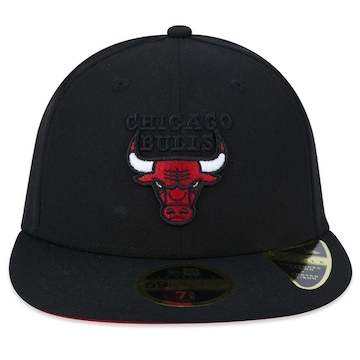 Boné Aba Reta New Era 59Fifty Fitted Low Profile Nba Chicago Bulls Freestyle - Fechado - Adulto