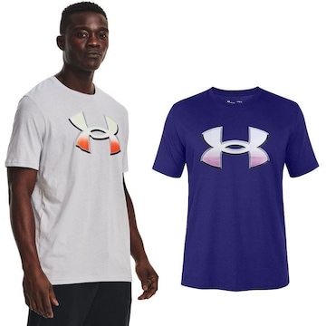 Kit Camisetas Under Armour Big Logo .0 Ss Lam - 2 Unidades - Masculina