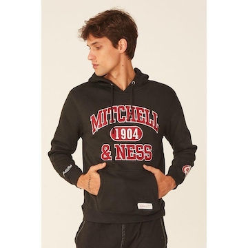 Blusão de Moletom com Capuz Mitchell & Ness Fechado com Capuz Branded - Masculino