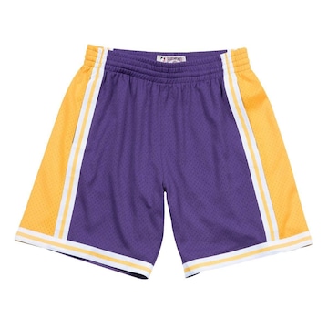 Shorts Mitchell & Ness Nba Swingman Los Angeles Lakers Road 1984-85 - Masculino