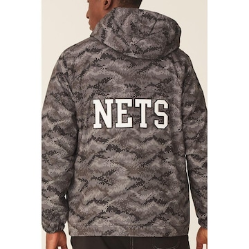 Jaqueta Corta Vento com Capuz Nba New Jersey Nets - Masculina