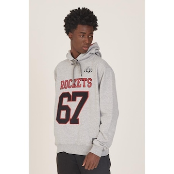 Blusão de Moletom com Capuz Nba Fechado Houston Rockets - Masculino