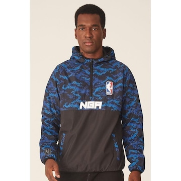 Jaqueta Corta Vento com Capuz Nba Anorak - Masculina