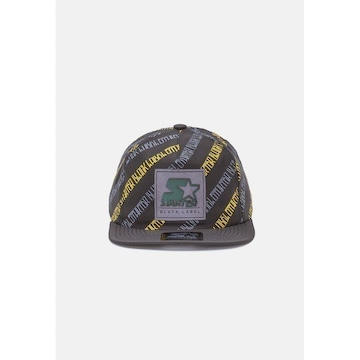 Boné Starter Aba Reta Snapback Desestruturado Preto - Starter