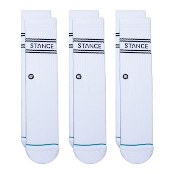 Meia Cano Alto Stance Basic 3 Pack - Unissex