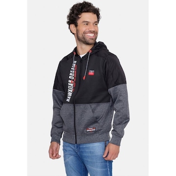 Jaqueta de Moletom HD com Capuz Cang Aberto 9789A - Masculina