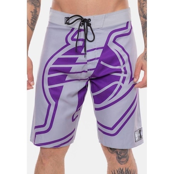 Bermuda Boardshort Nba Maxi Logo Los Angeles Lakers - Masculina