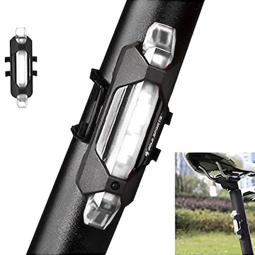 Lanterna para Bike Sinalizadora Gold Sports Led Clear 4 Modos Funções Cabo Usb Recarregável