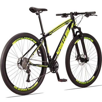 Bicicleta 29 Spaceline Vega - Câmbio Shimano - Freio A Disco E Suspensão - 27 Marchas - Adulto