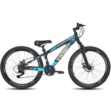 Bicicleta Aro 26 Vikingx Freerid- Freio a Disco - Câmbio Shimano - 21 Marchas