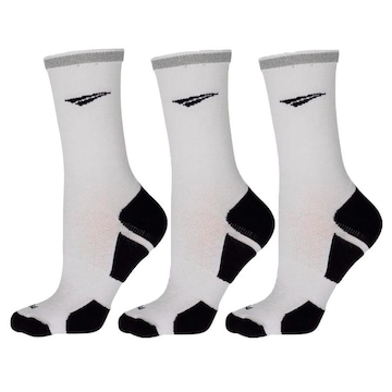 Kit Meias Cano Alto Penalty Refletivo - 3 Pares - Masculina