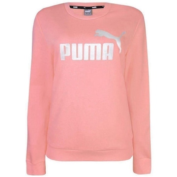 Blusão de Moletom sem Capuz Puma Ess Metallic Logo Crew Tr - Feminino